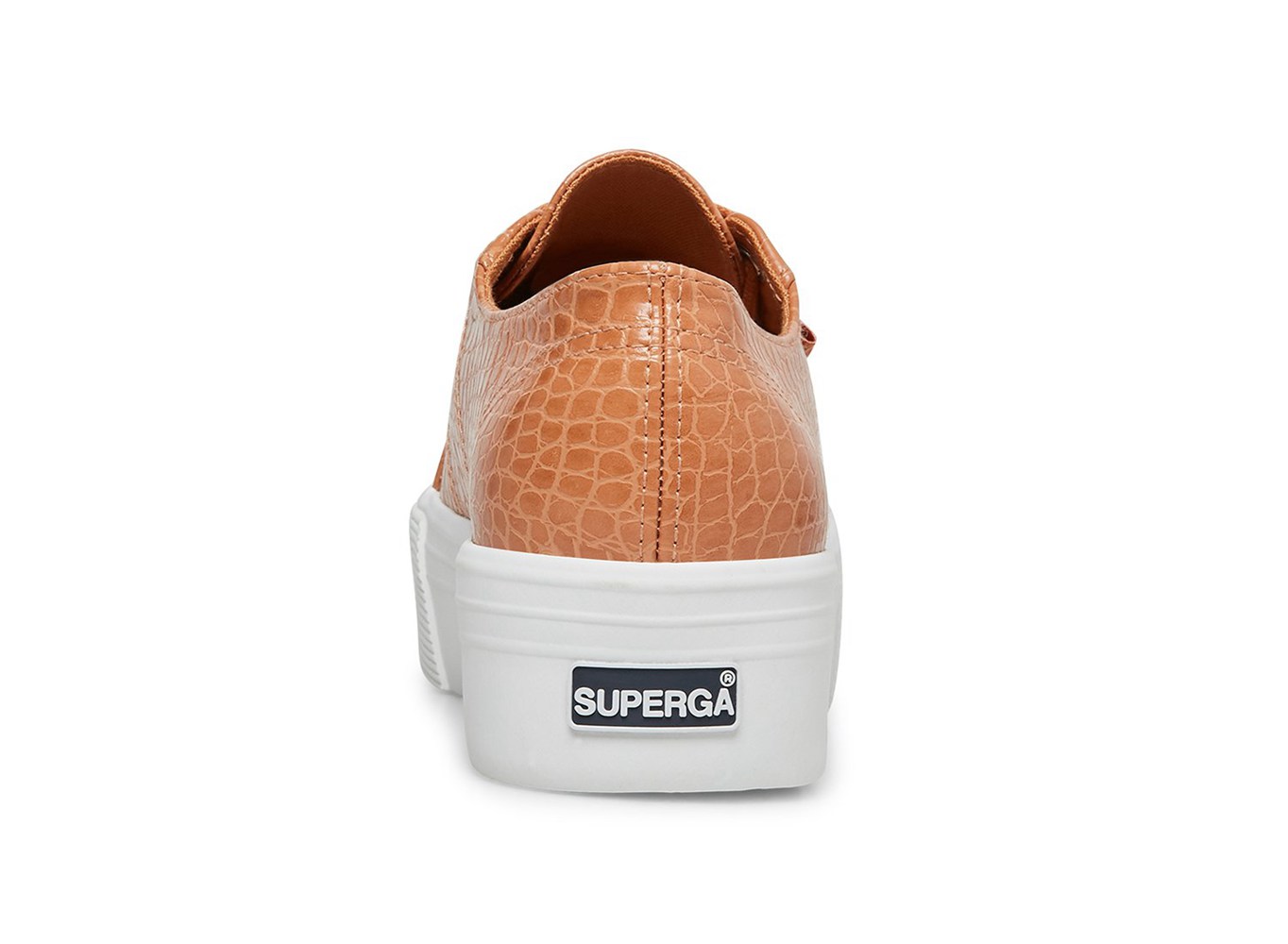 Platform Feminino Marrom - Superga 2790 Faux Crocodile - LMFOG-1560